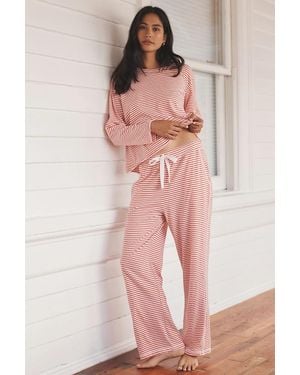 Papinelle Jada Knit Pajama Set - Pink