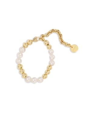 Eklexic Petra Pearl And Bead Bracelet - Metallic
