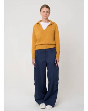 Phoebe Jon Sylvia Pullover Sweater - Blue