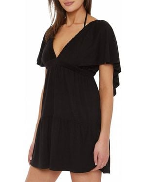 Isabella Rose Palermo V-Neck Plunge Dress - Black