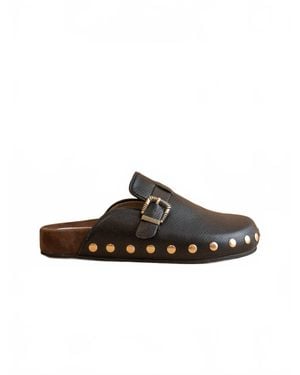 Oasis Society Toni Studded Buckle Clog - Brown