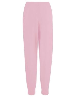 Allude Soft Wool And Cashmere Pants - Pink