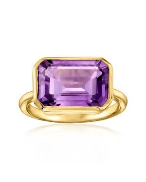 Ross-Simons Amethyst East-West Ring - Purple