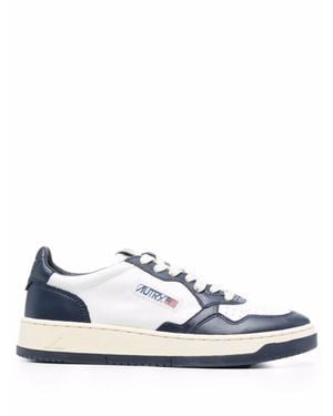 Autry Medalist Low Leather Overlays Sneakers - White