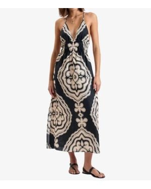 lemlem Gete Triangle Maxi Dress - Black