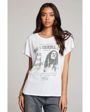 Chaser Brand Bob Marley Harvard Stadium Graphic Tee - White