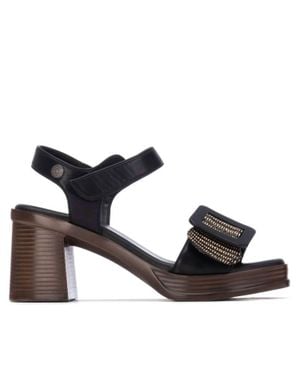 Xti Refresh Faux Leather Sandals - Black
