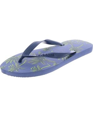 Havaianas Thong Flat Thong Sandals - Blue