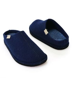 Sanita Faroe 100% Wool House Slippers - Blue