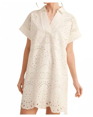 Jodifil Chic Little Thing Eyelet Dress - White