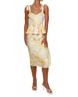 Hutch Casa Midi Dress - Metallic