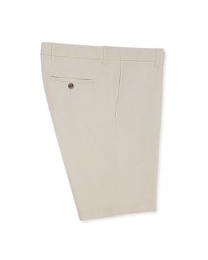 Scott Barber Cotton/Silk Stretch Short, Birch - White
