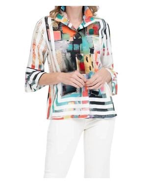 Dame Frame Art Jacket - White