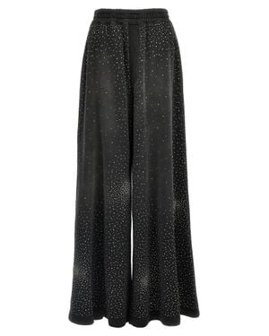 GIUSEPPE DI MORABITO Rhinestone Sweatpants Pants - Black