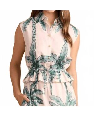 Double A Maggie Sleeveless Top - Green