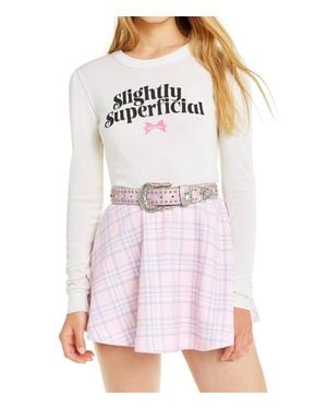 Wildfox Slightly Superficial Mia Long Sleeve - Pink
