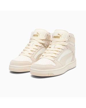 PUMA Rebound Layup Sneakers Leather Lifestyle Shoes Zap1954 - White