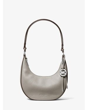Michael Kors Nolita Small Pebbled Leather Convertible Pochette - Gray
