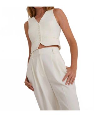 FAVORITE DAUGHTER Favorite Slim Fit Vest - White
