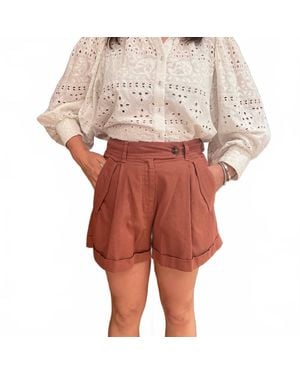 Vanessa Bruno Enoa Pleated Short - Red