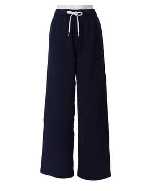 Polo Ralph Lauren Relaxed Wide-Leg Pants With Elastic Waistband And Drawstring - Blue