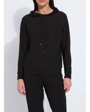 Lyssé Studded Sweatshirt Hoodie - Black