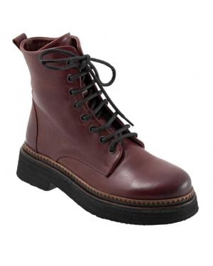BUENO Giana Lace Up Boots - Brown