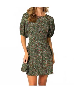 Olivaceous Irena Mini Dress - Green
