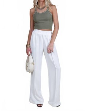Misha Ace Wide Leg Pants - White