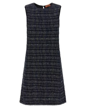 Missoni Check Pattern Dress - Blue