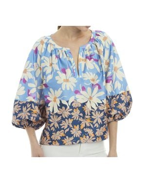 Patty Kim Como Blouse - Blue