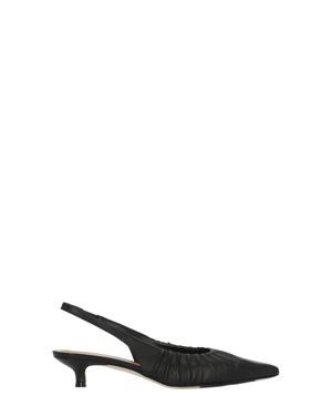 Julie Dee Julie Dee Leather Slingback Pumps - White