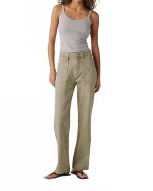 Warp & Weft Sat 90's Utility Straight Jeans - Natural
