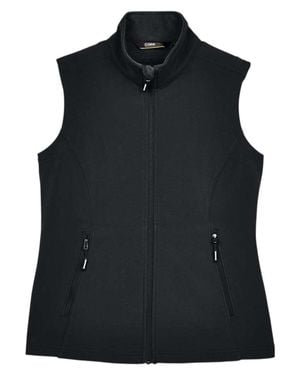 CORE365 Cruise Two-Layer Fleece Bonded Softshell Vest - Black