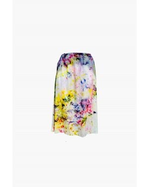 Love Tanjane Silk Lady Midi Skirt - White
