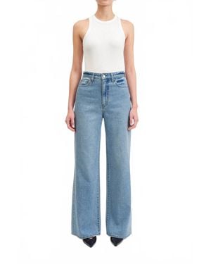 DAZE Far Out High Rise Wide Leg - Blue