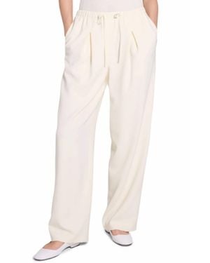 Theory Pleated Casual Pant - Natural