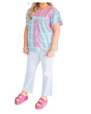 Layerz Clothing Fiona Short Sleeve Top - White