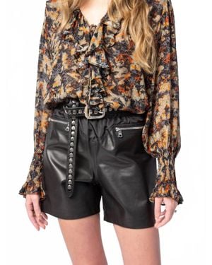 IRO Estera V-Neck Blouse - Black