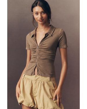 Pilcro Knit Project Juniper Top - Brown
