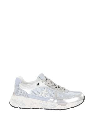 Premiata Mased 8205 Suede-Trim Polyester Sneakers - White