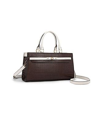 MKF Colby Satchel Handbag By Mia K - Brown