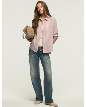 Lucky Brand Boyfriend Buttondown Shirt - Natural