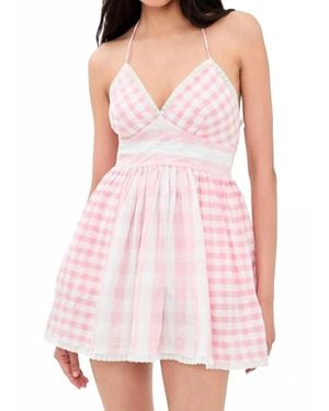 LoveShackFancy Arletta Mini Dress - Pink