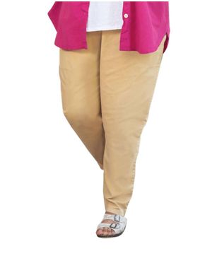 On The Plus Side Tailored Stretch Twill Pants - Pink