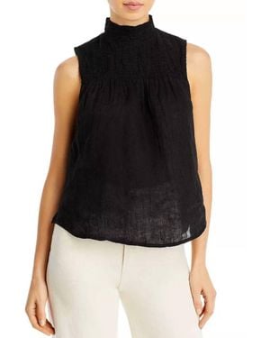 Bella Dahl Sleeveless Smocked Top - Black