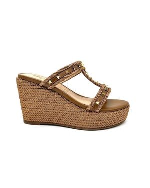 Exe' Valeria Wedge Sandal - Brown