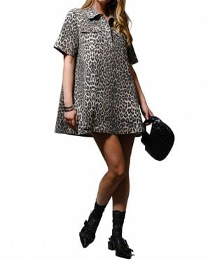 Blue B Ida Mae Print Dress - Black