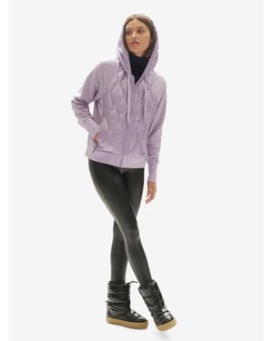 Holden W Down Zip Hoodie - Purple