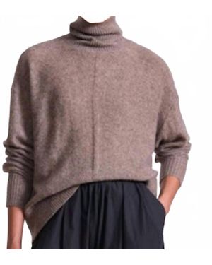Apiece Apart Softest Tissue Weight Turtleneck Sweater - Brown